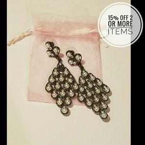 Charming Charlie Black & White Dangling Earrings